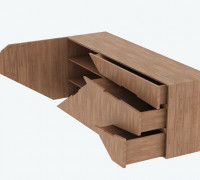 Commode 1002 3D model 3D model