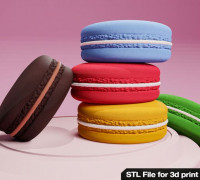 color full Macaroon 3D model