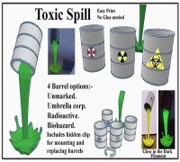 Toxic Barrels 3D model