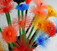 Super Flowers (drooloop flowers)- customizable 3D model