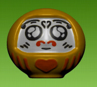 Daruma doll 3D model