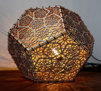 Dodecahedron Lamp 3D model
