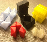 Print-In-Place Fidget Cube 3D model