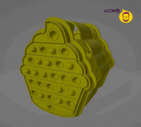 RAINBOW CUPCAKE BATH BOMB 3D model