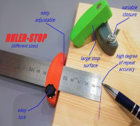 ruler stop / speed marker / Linealanschlag 3D model
