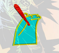 FLORK V5 KEY RING 3D model