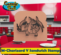 Mega-Charizard Y Sandwich Stamp 3D model