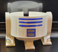 R2 D2 Google Home Remix with Inserts 3D model