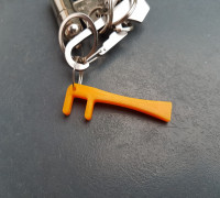 Mini phone stand for keychain 3D model