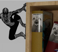 Book shelf decoration 3D model