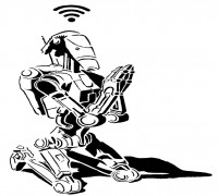 B1 Battle Droid stencil 3D model