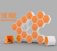 The HIVE - Modular Hex Drawers 3D model