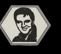 elvis light portrait 3D model