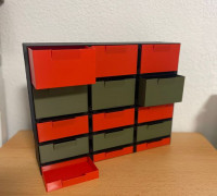 Drawers system 3D model