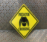 Predator Crossing Sign 3D model