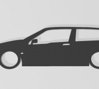 Key ring Alfa Romeo 145 3D model