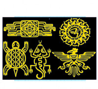 Aztec symbols_Plank 1 3D model