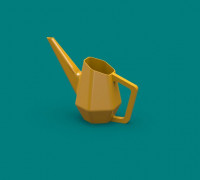 watering flowers 3D model