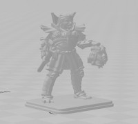 Vampire head & axe mini 3D model