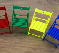 Folding chair 3D model