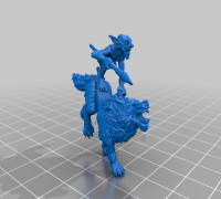 Goblin Wolf Rider B 3D model