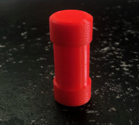 Mini Drill Bit Threaded Case 3D model