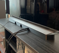 LG OLED C1 65" Riser Stand and Cable Organizer 3D model