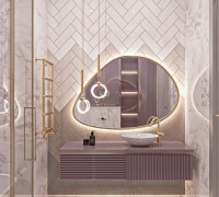 Bathroom Pink 3D model