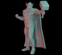 Thor Marvel Figure 3D model