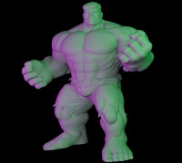 Hulk Marvel Figure 3D model