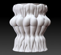 pot or cup or solid for base 3D model