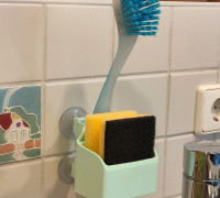 Sponge & Brush Cradle 3D model