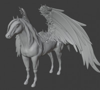 Pegasus (Horse + Wings) 3D model