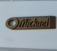 key ring mickael 3D model