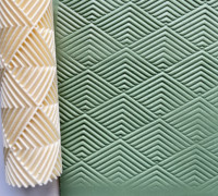 Geometric zigzag  roller - made for use with polymer clay 3D model