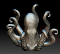 Octopus mug holder 3D model