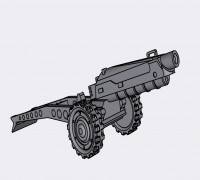 M1 pack howitzer  3D model