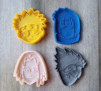 NARUTO KIT X4 COOKIE CUTTERS 3D model