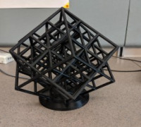 Spun Lattice Cube (Torture Test) 3D model