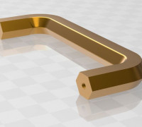 Handle hexagonal 3D model