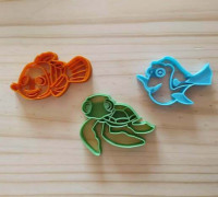 Nemo Finding Cookie Cutter 3D model