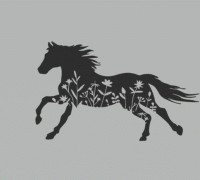 Flower Horse 3D model