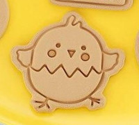 Cookie cutter easter egg 3D model