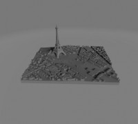 Paris city (Eiffel tower) 3D model
