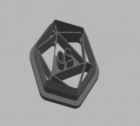 D20 Cookie Cutter 3D model