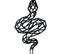 Snake Wall Deco 3D model