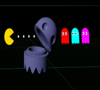 Ghost pacman 3D model