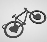 Keychain bike 3D model
