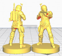 Clone Wars Mandalorian Warrior - 25mm Base  3D model