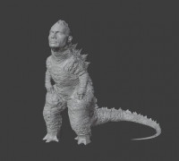 Rockzilla (The Rock + Godzilla) 3D model